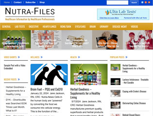 Nutri-Files Healthcare Information for Healthcare Professionals